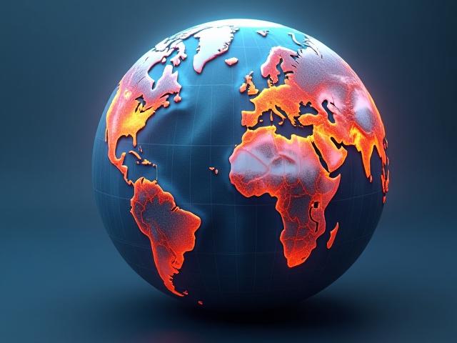 Animierte Visualisierung von Klimadaten und Temperaturveränderungen